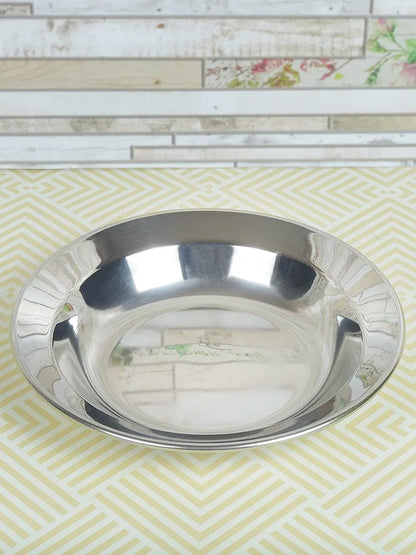 Weltime Plate, 1 pcs, Stainless steel, diameter 20 cm